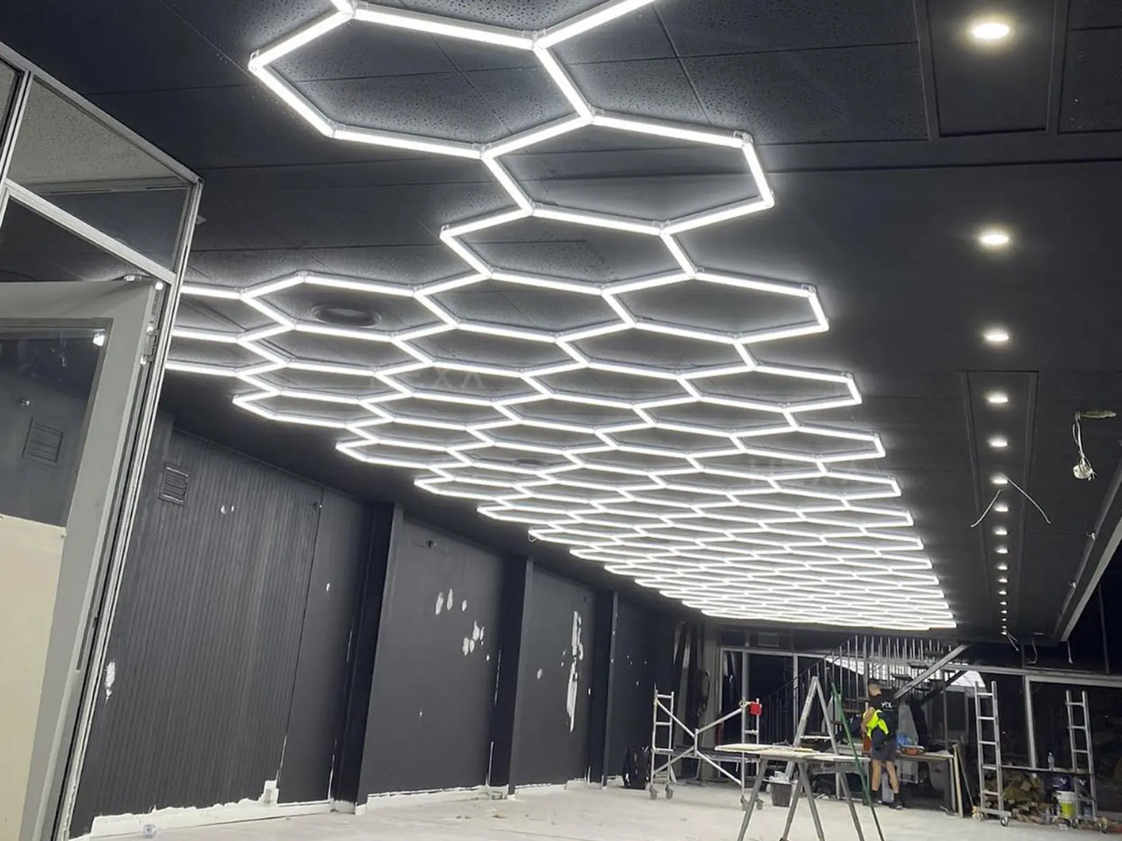 Lumières LED hexagonales