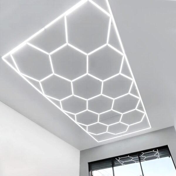 garage hexagon lights