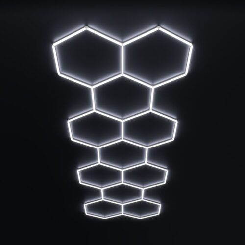 garage lighting hexagon