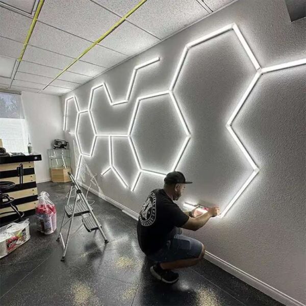 hexagon led garage lights